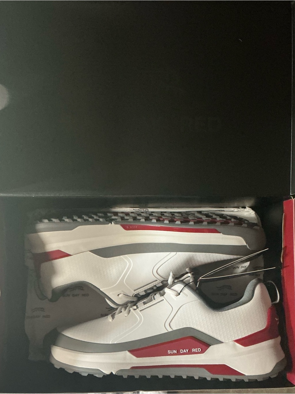 SUN DAY RED Presido Red & White Brand New 10.5 NWT Fall 26 Release